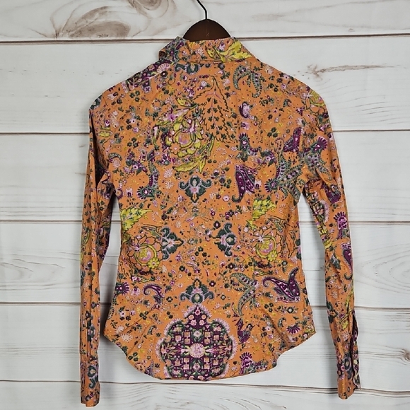 ETRO Multicolor Paisley & Floral Button Down Shirt - Size 40 - Picture 2 of 15
